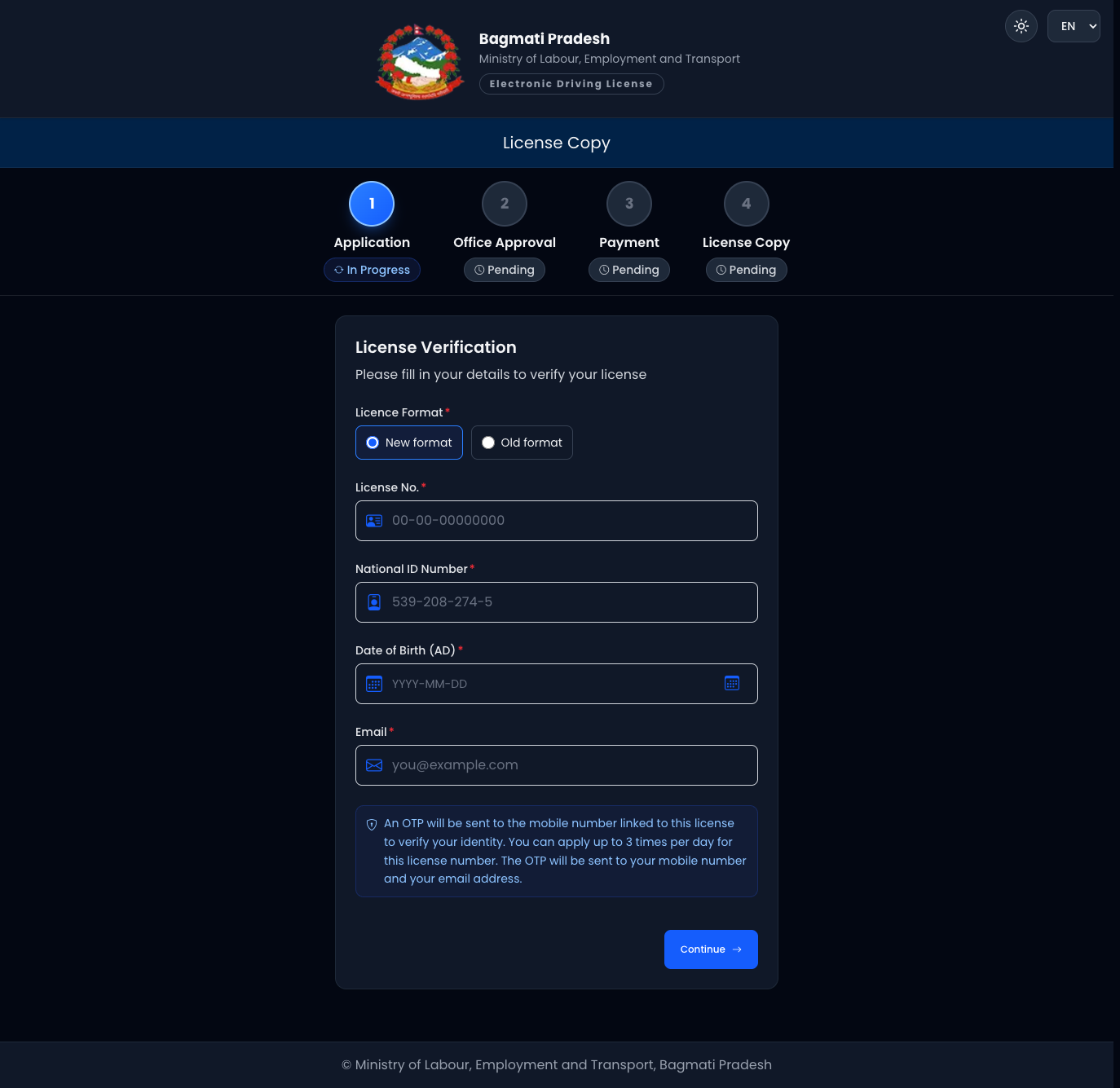 Licence verification — Copy (EN)